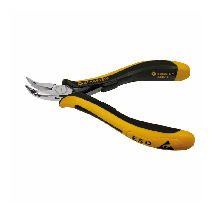 Bernstein ESD Classicline Snipe Bent Nose Pliers 120mm Gripping Jaws