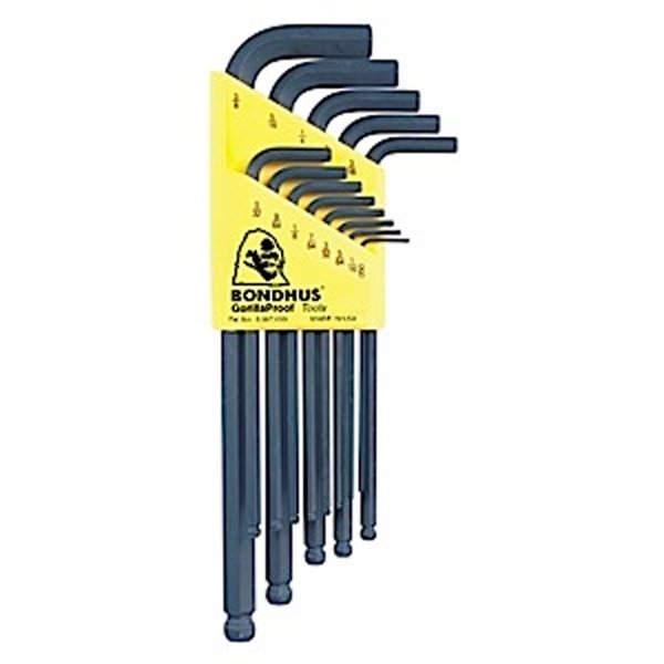 Bondhus 13pc Ball End L-Wrenches .050-3/8