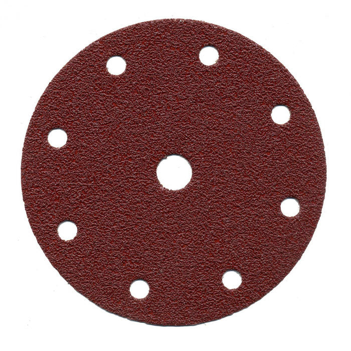 Makita 150mm #120 Brown Sanding Disc Hook & Loop Punched, 10pk