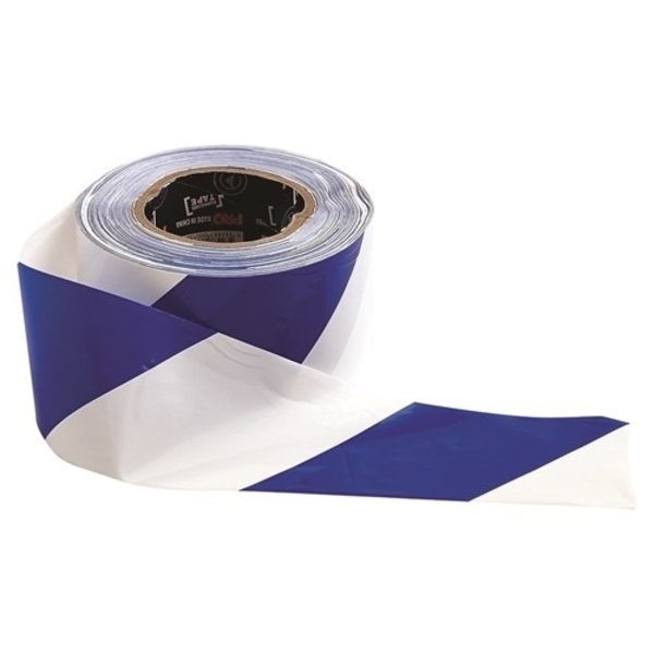 Pro Choice Barricade Tape - 100m x 75mm Blue & White