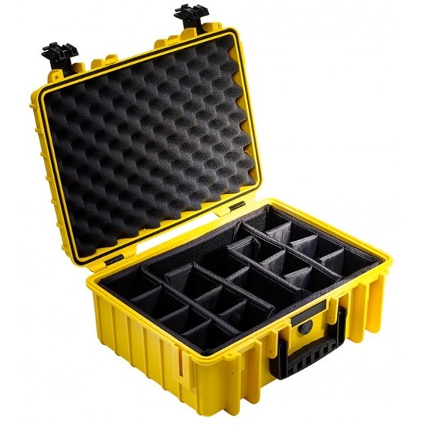 B&W Outdoor Case Type 5000 Yellow With RPD 5000/Y/RPD (OD 470x365x190mm)