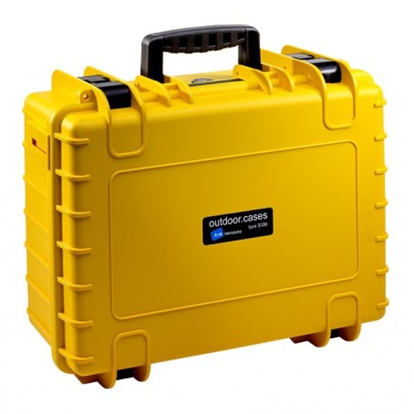 B&W Outdoor Case Type 5000 Yellow With RPD 5000/Y/RPD (OD 470x365x190mm)