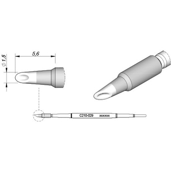 JBC Cartridge Spoon Ø 1,5