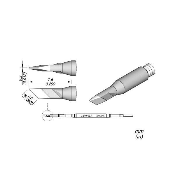 JBC Cartridge Knife 2.5x0.3
