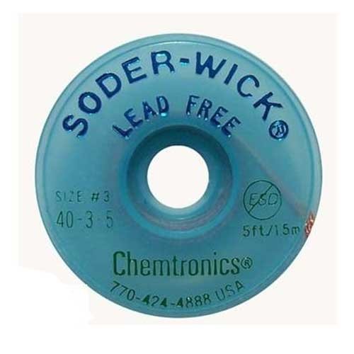 Soder-Wick Lead-Free Desolder Braid, 40-2-5, 1.5mm-1.5m