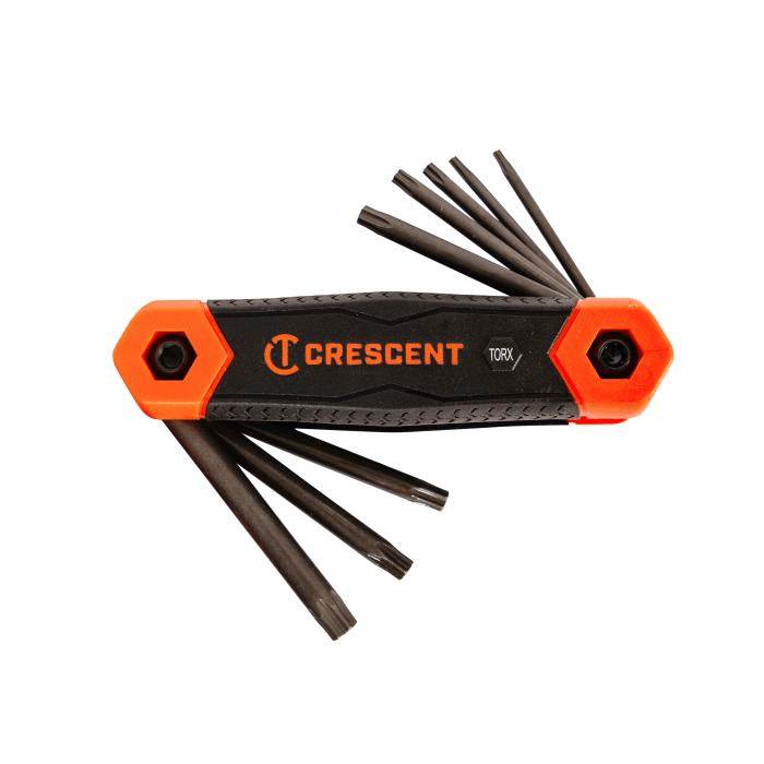 Crescent 8 Pc. Folding Torx® Dual Material Key Set