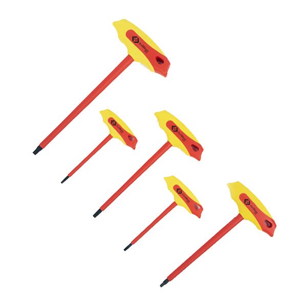 C.K Insulated T-Handle Hex Key Set, 5Pce