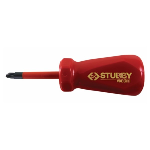 CK Stubby VDE Slim Screwdriver PZ2