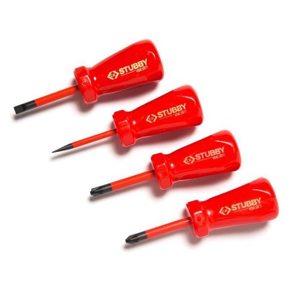 CK Stubby VDE Slim Screwdriver Set of 4