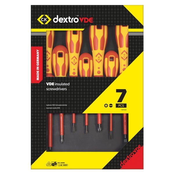 CK DextroVDE Screwdriver Slotted/PZD Set Of 7