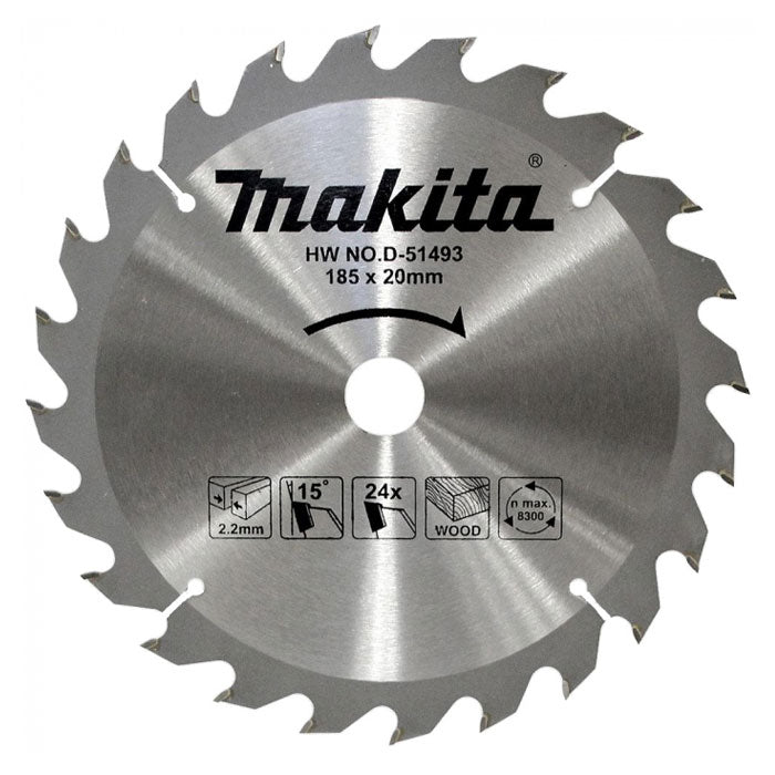 Makita TCT Saw Blade Economy 185mm X 20mm X 24T