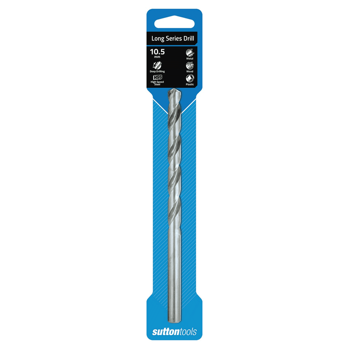 Sutton D110 10.5mm Long Series HSS Drill Bit