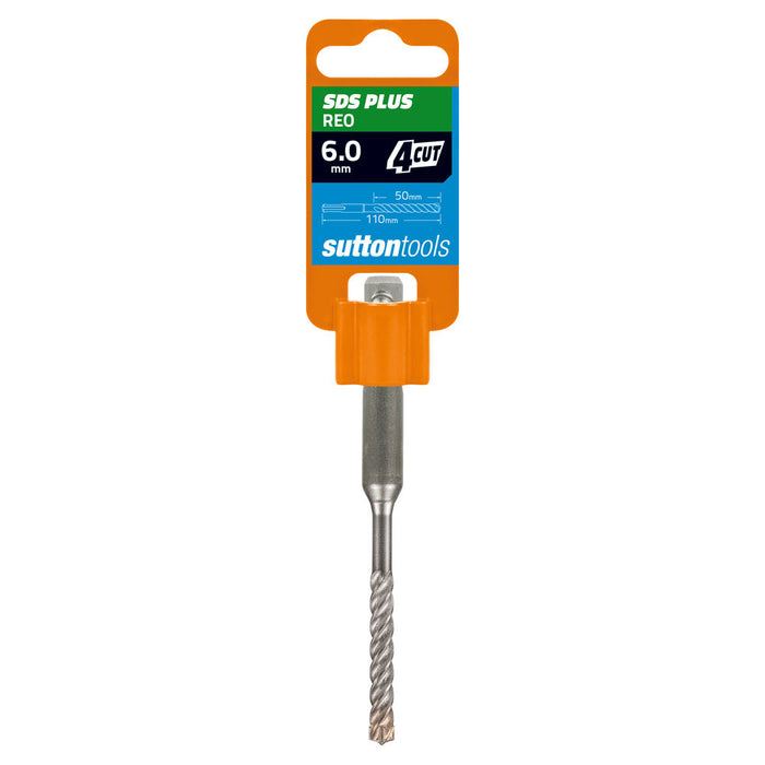 Sutton Drill Masonry D631 SDS Plus 4 Cut 110mm