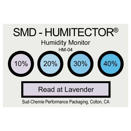 Desco Humidity Indicator Card - 10, 20, 30 & 40%, Pack 100