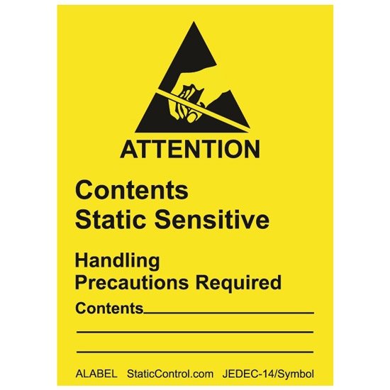Desco Label Attention Rs-471 1-7/8In X 2-1/2In 500/Roll