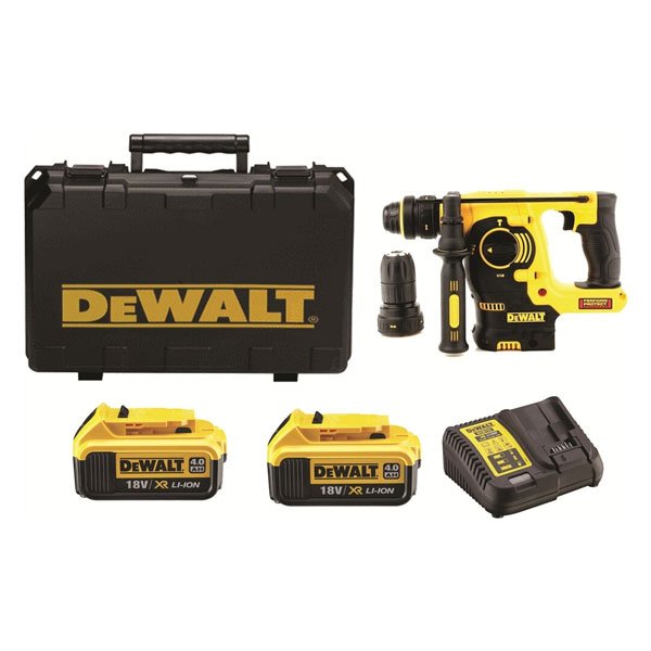 Dewalt DCH254M2-XE 18V Heavy Duty 3 Mode SDS & Rotary Hammer Kit