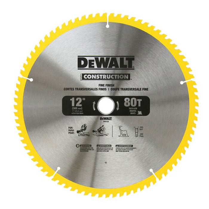 Dewalt Construction Circular Saw Blade Combo Pack 305mm X 32/80T (25.4mm) DW3128P5