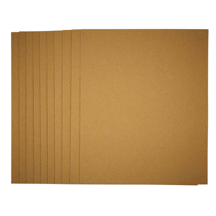 Draper Tools General Purpose Sanding Sheets, 230 x 280mm, Assorted Grit, 10pk