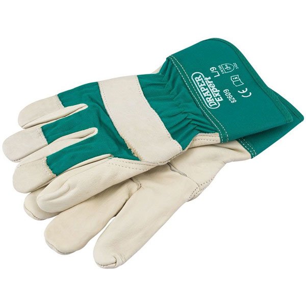 Draper Tools Premium Leather Gardening Gloves