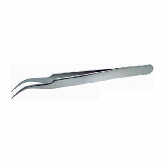 Economy Precision Tweezers, 115mm, Curved Tips