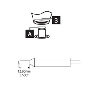 Metcal Tip Desolder Long Reach Id 0.76MM (.03