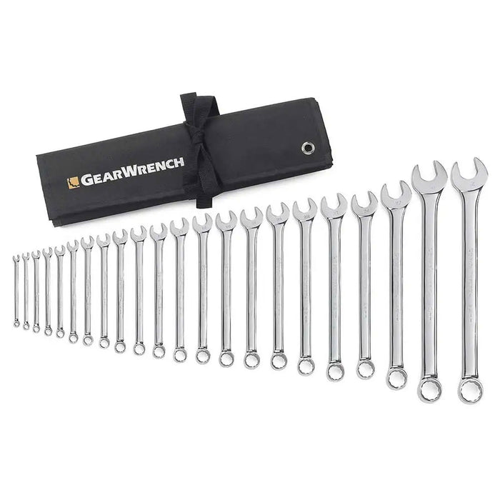 Gearwrench 22 Pc. 12 Point Long Pattern Combination Metric Wrench Set