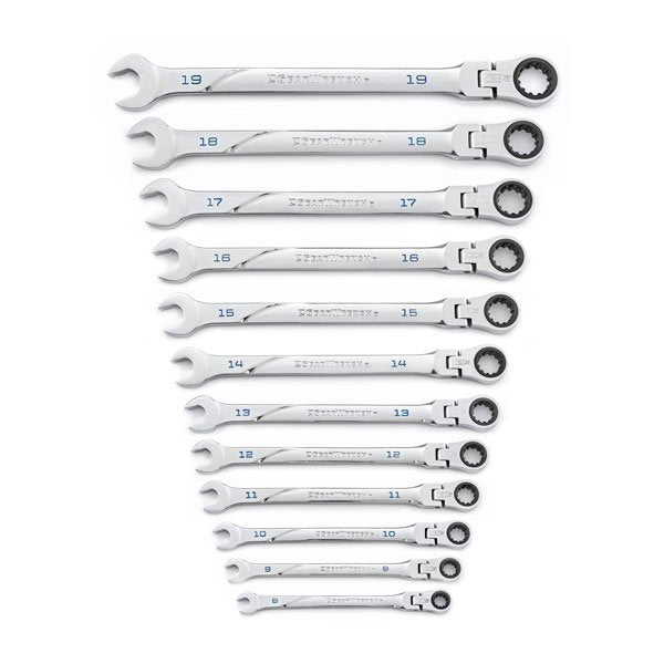 GearWrench 120XP™ Universal Spline XL Flex Head Ratcheting Combination Metric Wrench Set 12 Pce