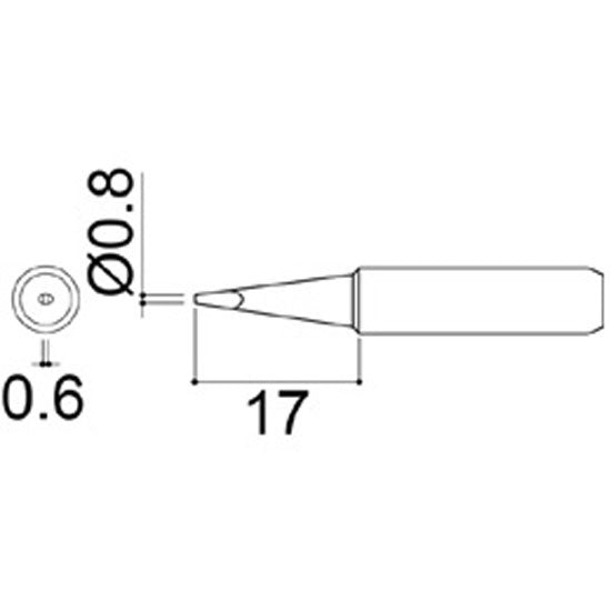 Hakko Medium Tip Shape 0.8D