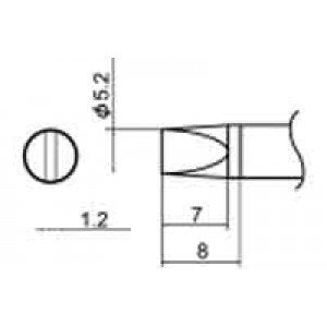 Hakko T12-D52 Soldering Tip