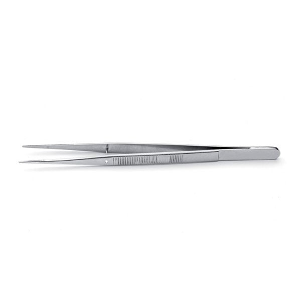 Ideal-Tek General Purpose Tweezer SS/Nickel Plated Line Serrated 155mm 648.SA