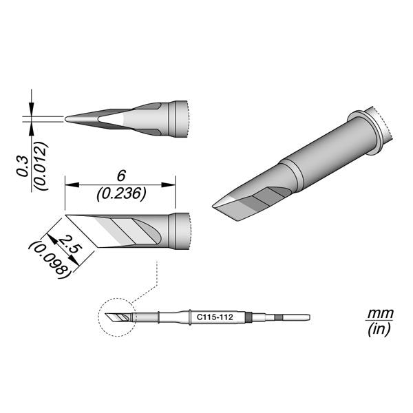JBC Cartridge Knife 2.5x0.3
