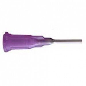 Jensen Dispensing Needle Luer Lock 16AWG x 12.7mm Purple 25pk