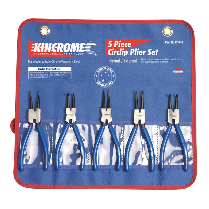 Kincrome Circlip Pliers Set 5 Piece