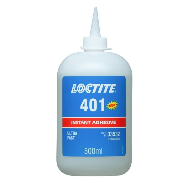 Loctite 401, Medium Strength Viscosity Fast Curing Instant Adhesive, 500ml