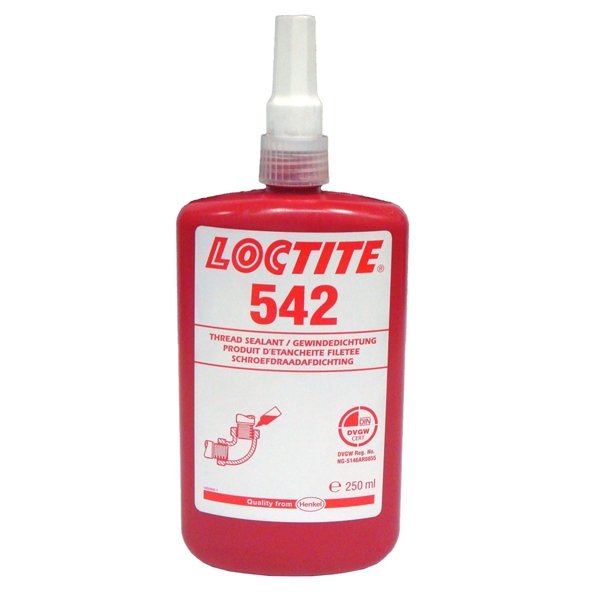Loctite 542, Medium Strength, Fast Cure Hydraulic Thread Sealant, 50ml For Sale Online Mektronics