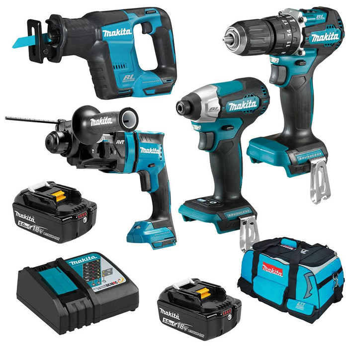 Makita DLX4147TX 18V 4 Piece Brushless Combo Kit