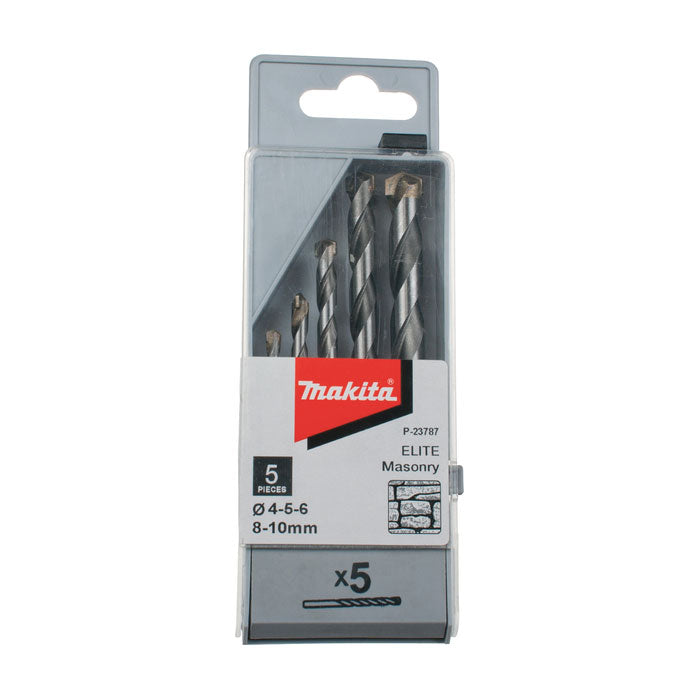 Makita Trade Masonry Percussion Drill Bit Set - 5Pc