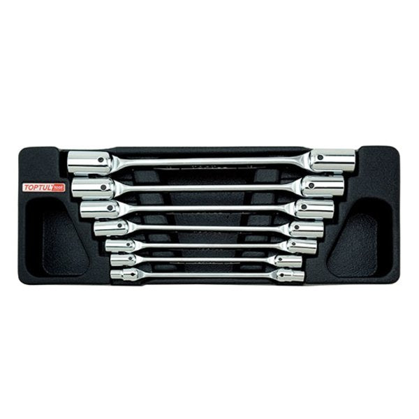Toptul 7pc Double End Swivel Socket Wrench Set