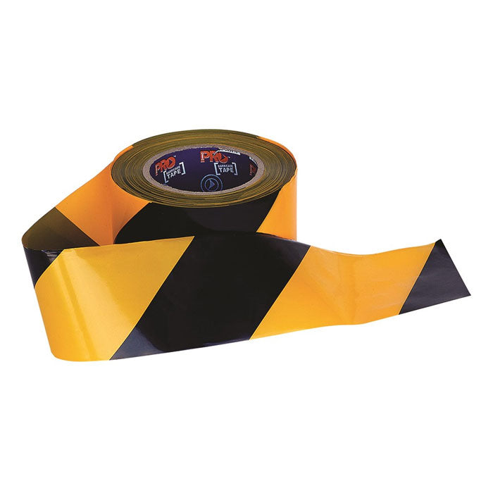 Pro Choice Safety Barricade Tape - 100mm X 75m Yellow / Black
