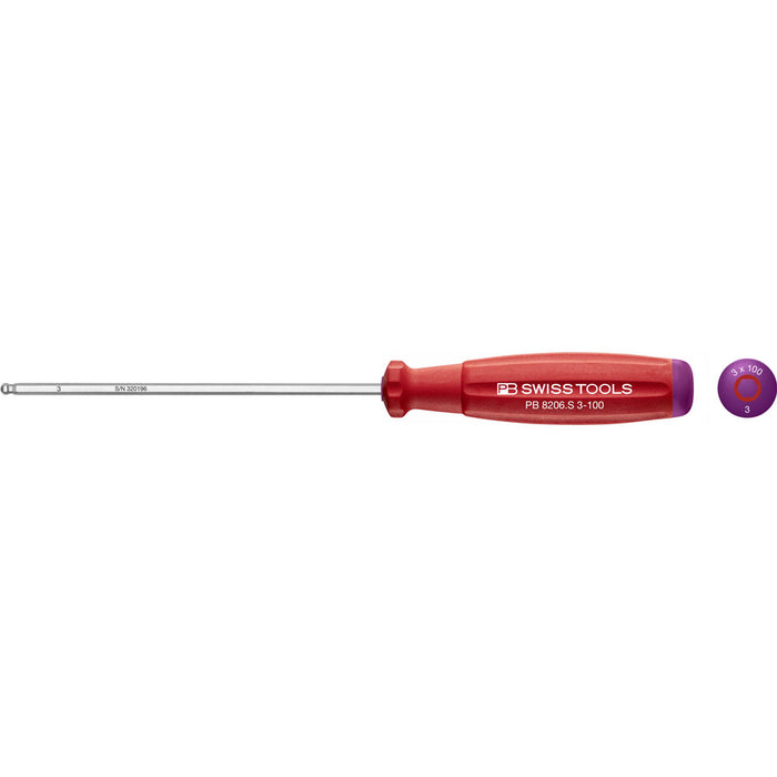 PB Swiss SwissGrip Hex Screwdrivers with Ball Point (Various Sizes)