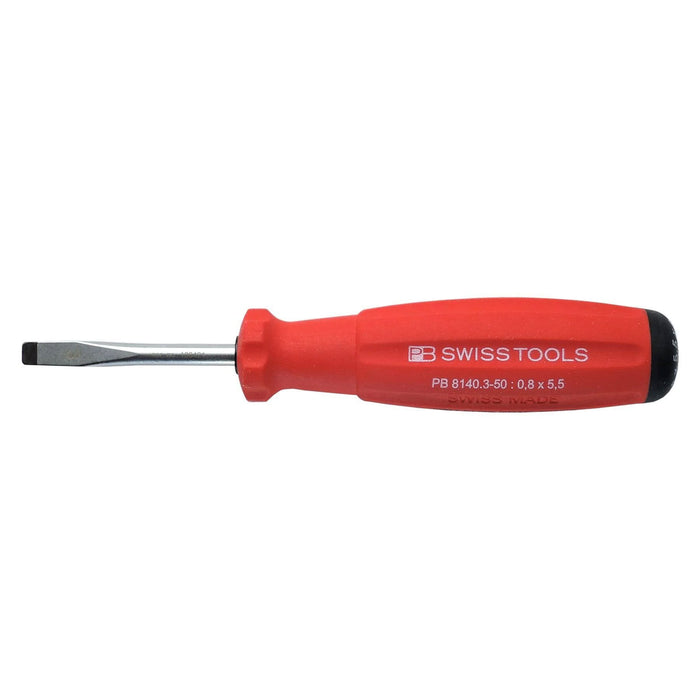PB Swiss 8140 SwissGrip Slotted Screwdriver 0.8 x 5.5 x 50mm