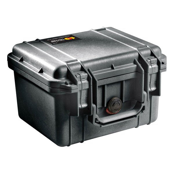 Pelican 1300 Case - Black - With Foam (27 x 24.6 x 17.4 cm)