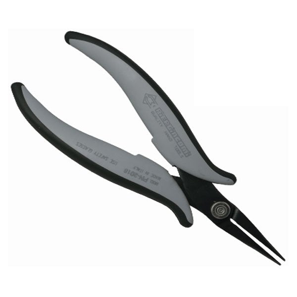 Piergiacomi ESD Long Flat Smooth Nose Pliers, Rounded Externally PN2018D