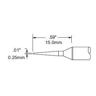 Metcal Tip Conical 0.25mm (0.01 In) 60 DEG