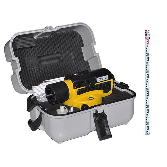 Stabila Automatic Level Package W/- Tripod & Staff Ols26