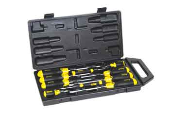 Stanley 10pc Cushion Grip Screwdriver Set