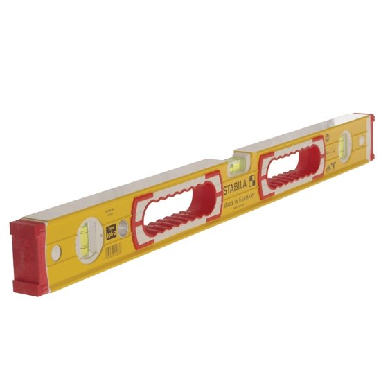 Stabila 196-2 Ribbed Spirit Level with Hand Holes - Trade 3 Vial