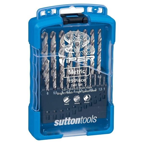 Sutton D105 V2M Drill Bit Set 19pce Metric