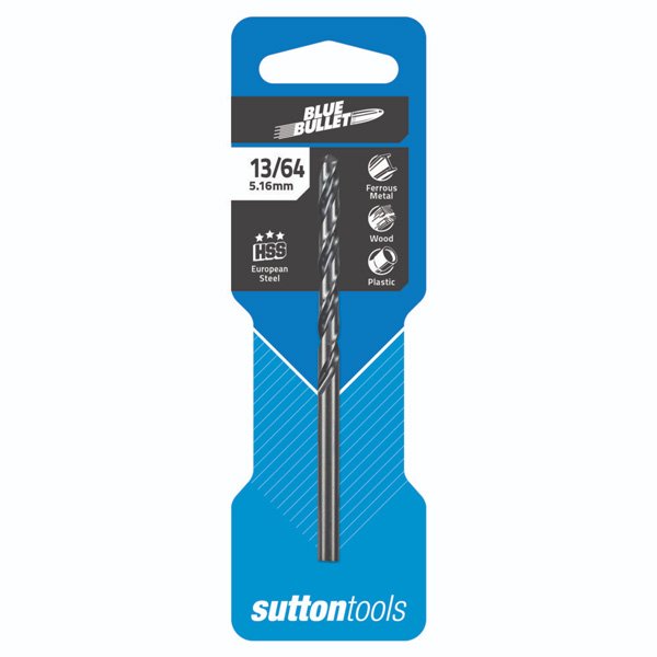 Sutton D129 Jobber Blue Bullet Drill Bit HSS - Imperial