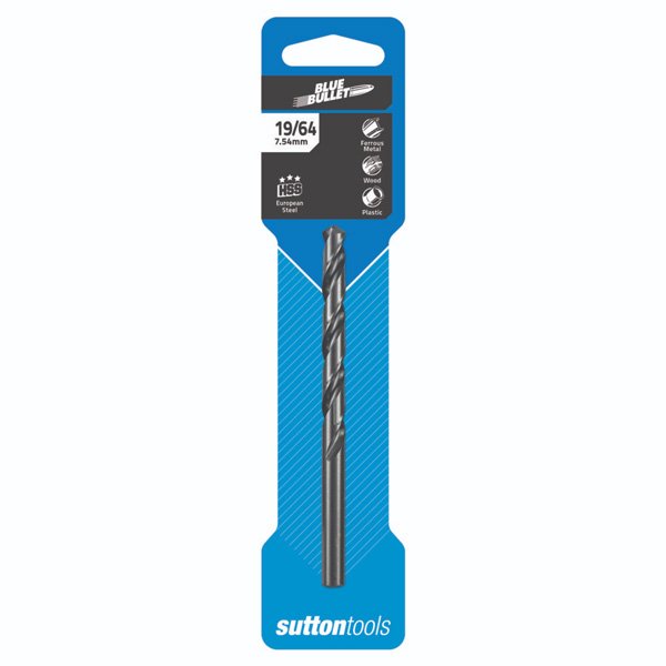 Sutton D129 Jobber Blue Bullet Drill Bit HSS - Imperial